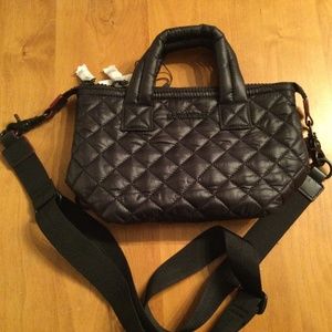 MZ Wallace Quilted Black Micro Sutton bag